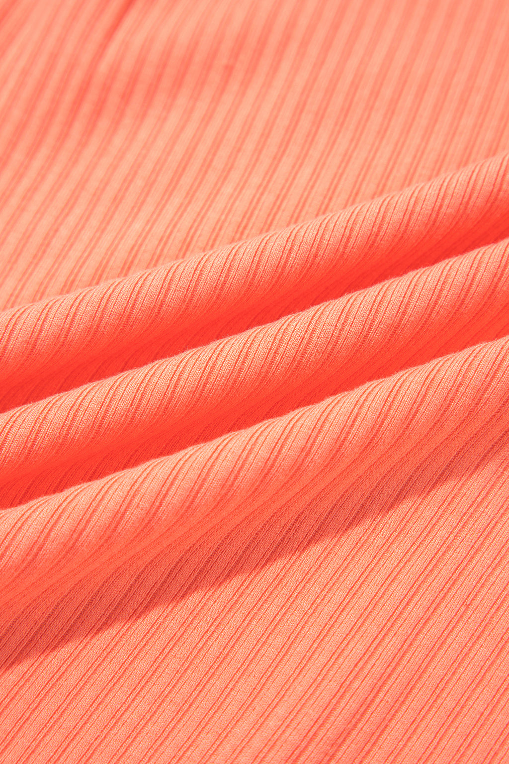 Flamingo V Neck Ribbed Stitched Detail Long Sleeve Top PREORDER ETA 3 WEEKS