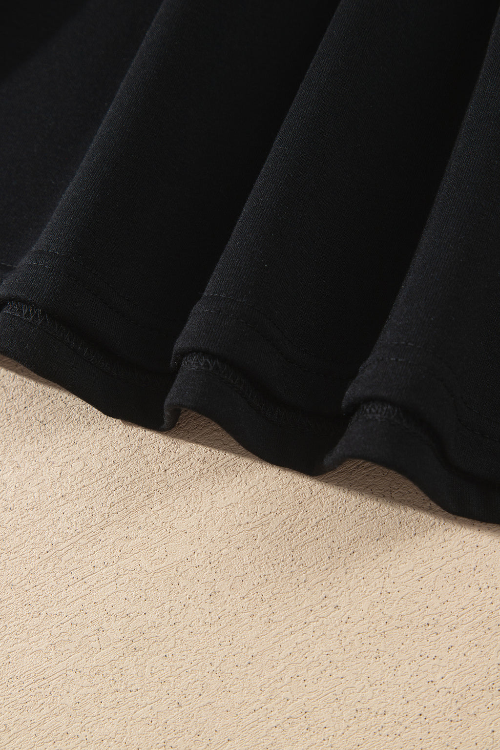Black Striped Color Block Pullover Top Drawstring Shorts Set PREORDER ETA 3 WEEKS