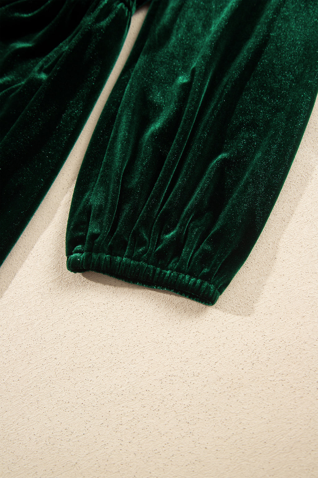 Blackish Green V Neck Long Sleeve Velvet Loose Fit Plus Size Dress PREORDER ETA 3 WEEKS