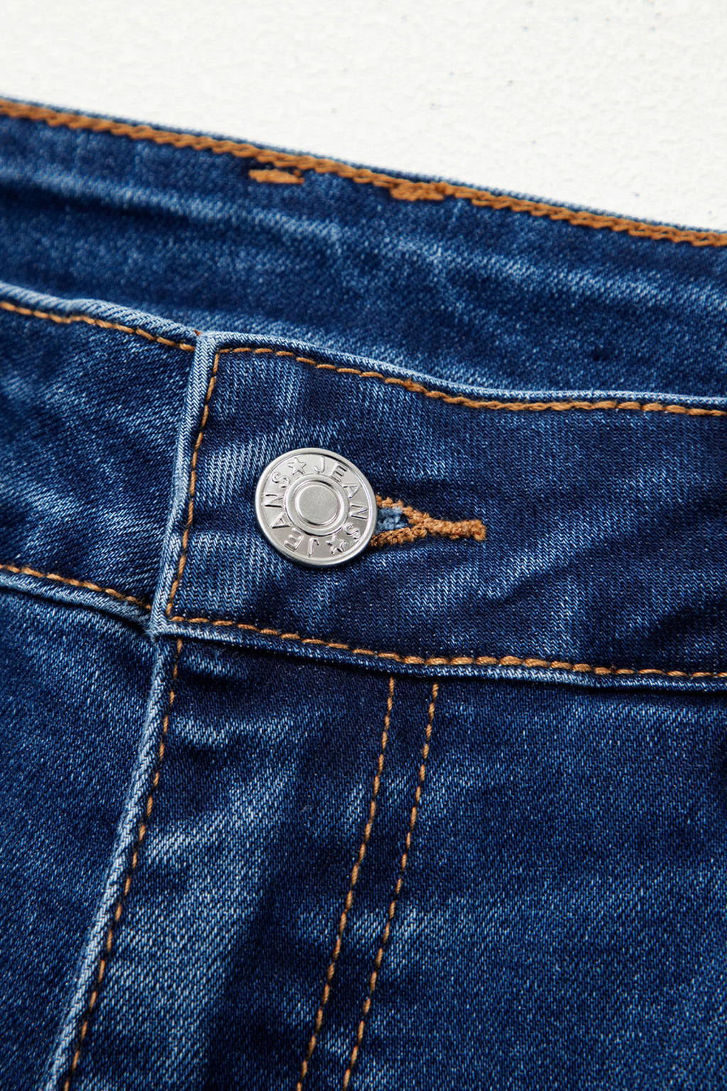 Sky Blue Chic Seam Detail Raw Hem Ankle Length Jeans PREORDER ETA 3 WEEKS