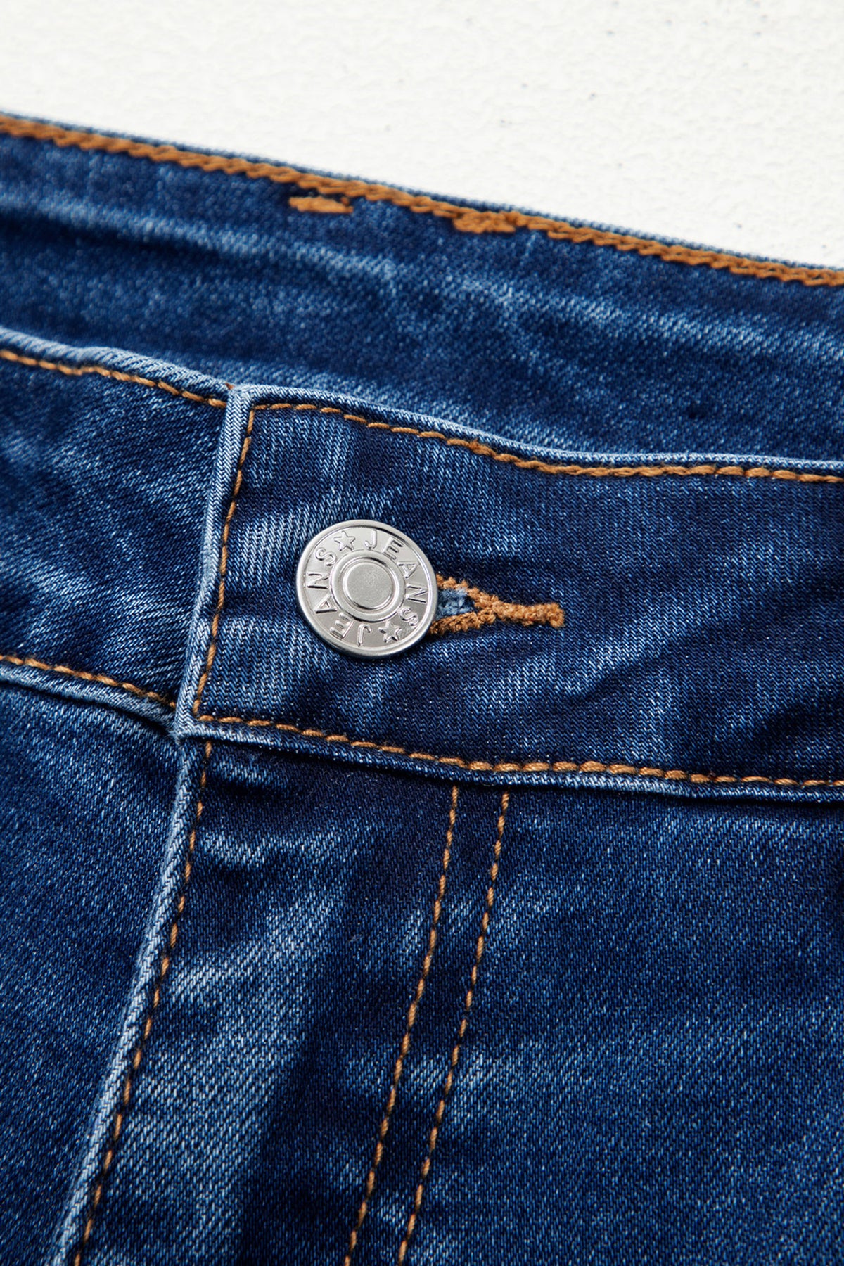 Sky Blue Chic Seam Detail Raw Hem Ankle Length Jeans PREORDER ETA 3 WEEKS