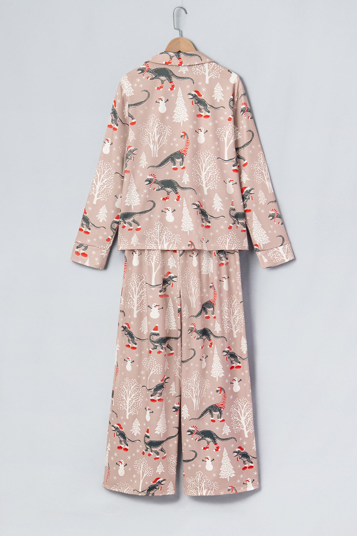 Brown Abstract Print Long Sleeve Two Piece Lounge Set PREORDER ETA 3 WEEKS