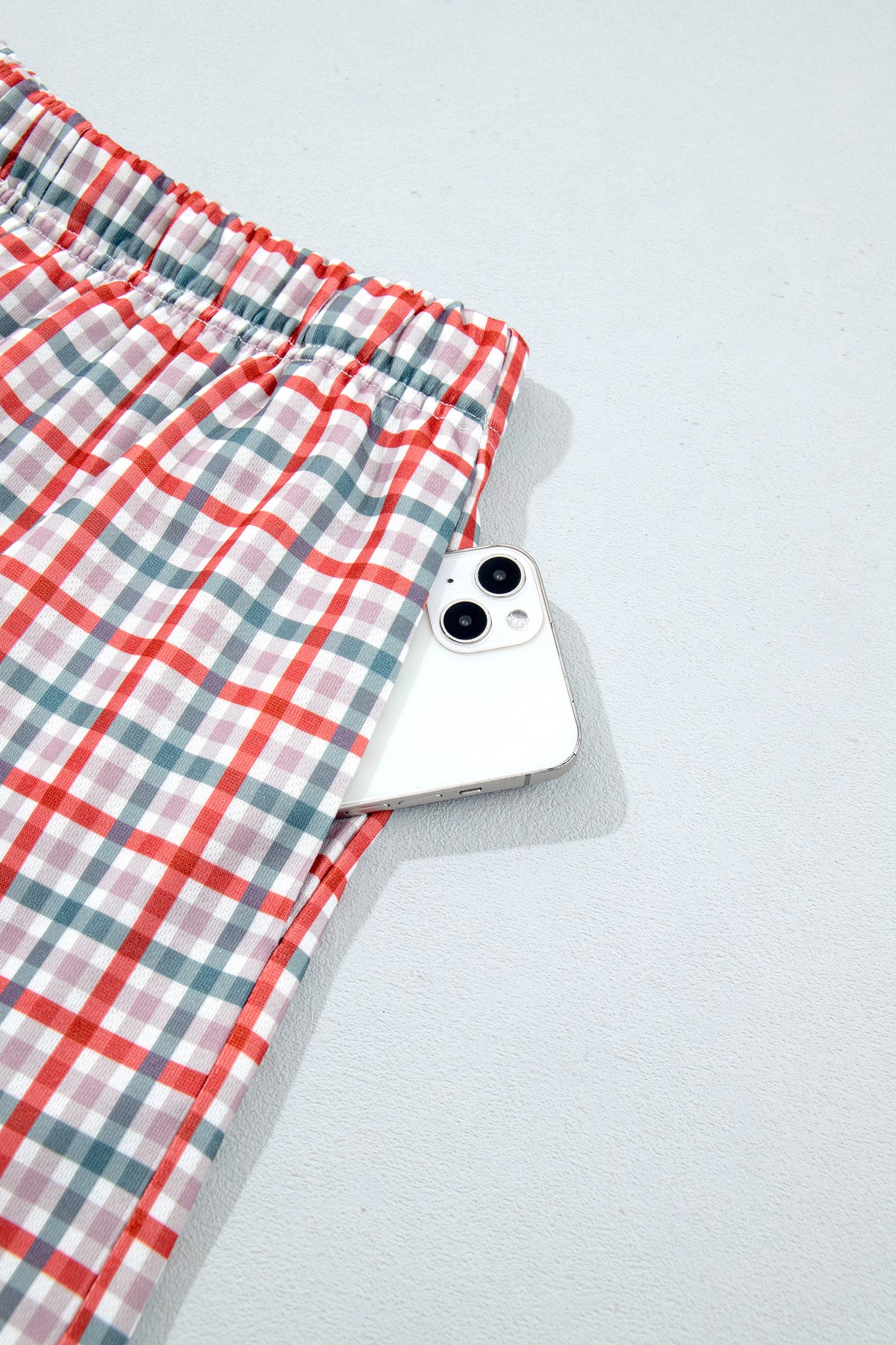 Multicolour Plaid MERRY Holiday Long Sleeve Top and Shorts Set PREORDER ETA 3 WEEKS
