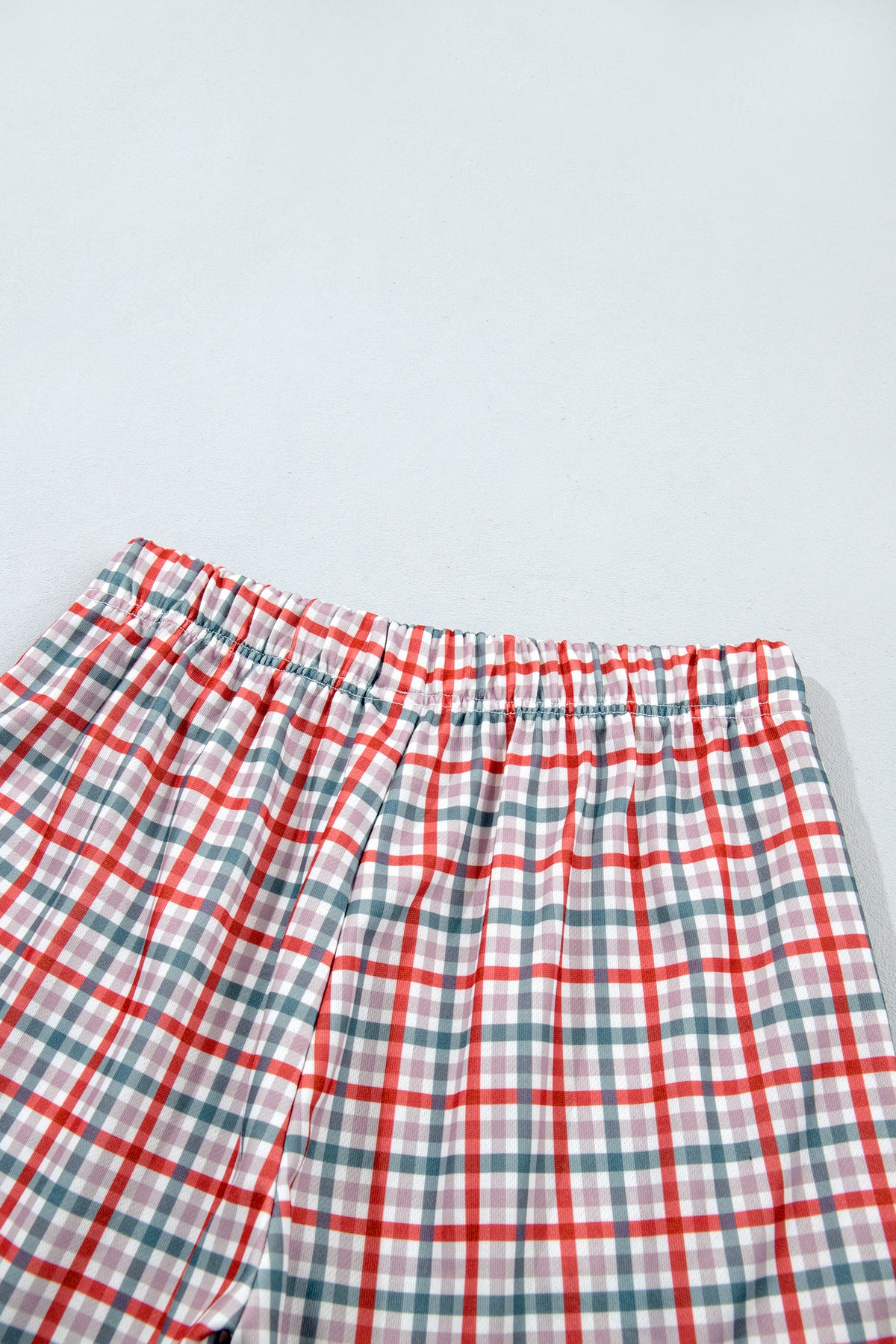 Multicolour Plaid MERRY Holiday Long Sleeve Top and Shorts Set PREORDER ETA 3 WEEKS