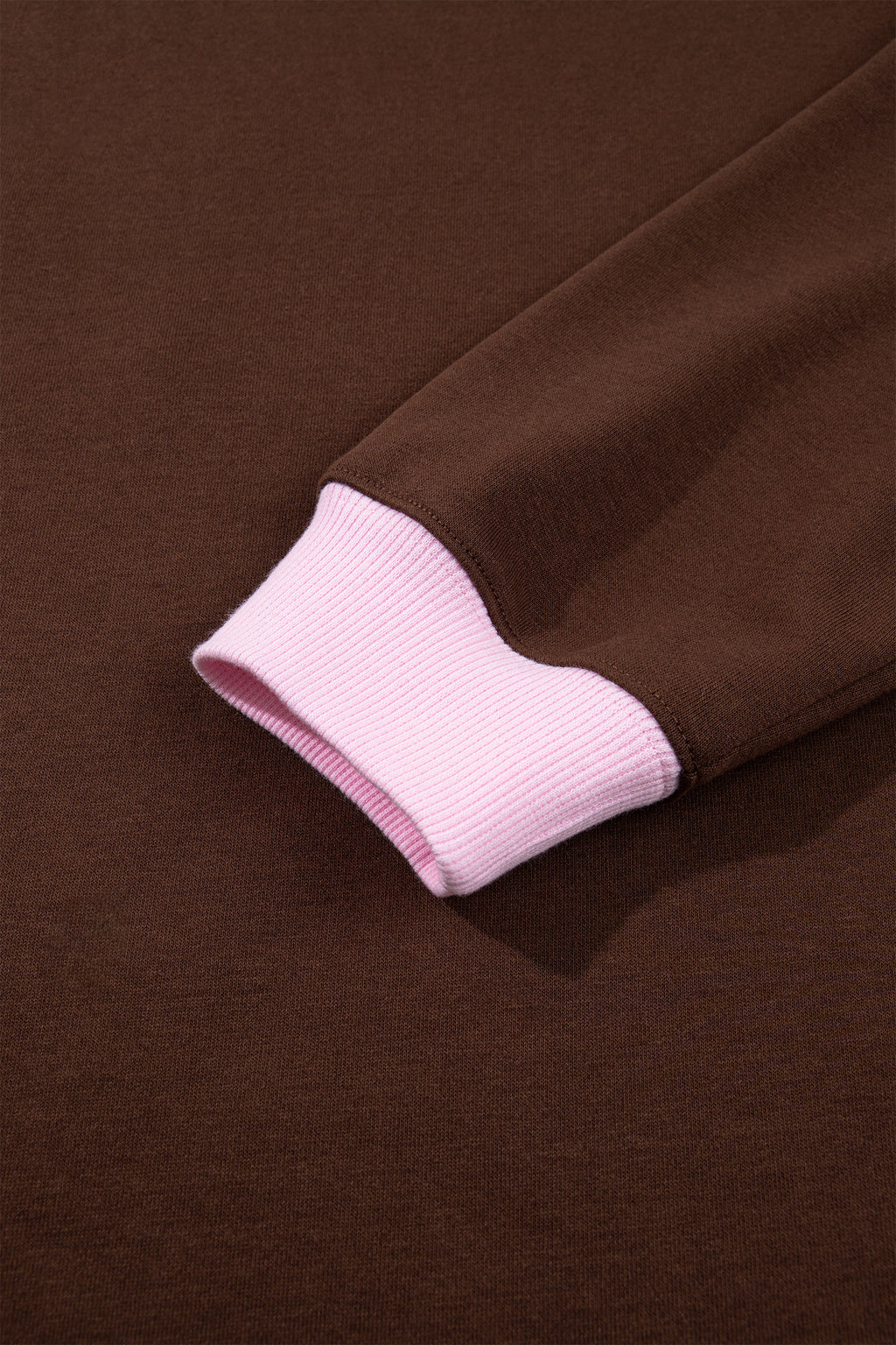 Coffee Polka Dot Letter Graphic Colorblock Tunic Sweatshirt PREORDER ETA 3 WEEKS