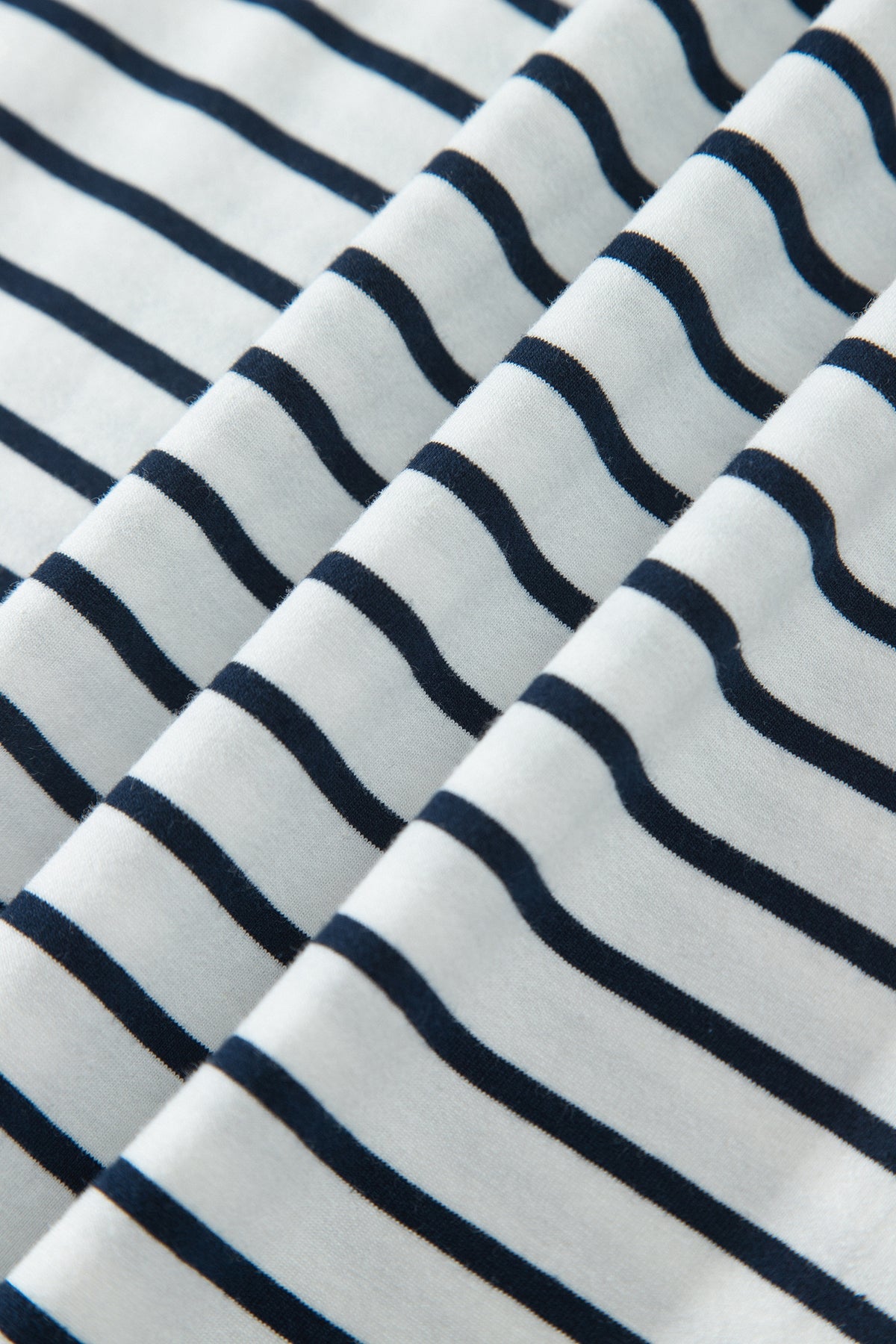 Blue Stripe V Neck Ruffle Contrast Sleeve Top Drawstring Pants 2pcs Set PREODER