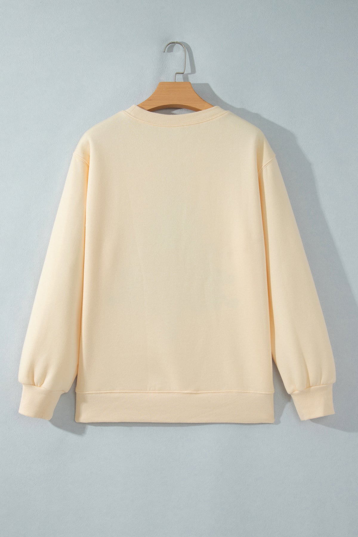 Apricot Merry Christmas and Happy New Year Embroidered Holiday Slogan Sweatshirt PREORDER ETA 3 WEEKS