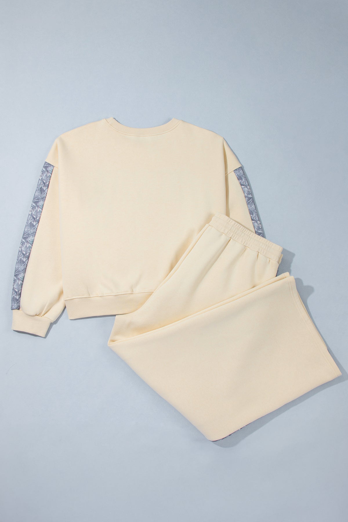 Parchment HOWDY Letter Print Colorblock Side Stripe Long Sleeve Plus Size Set PREORDER ETA 3 WEEKS