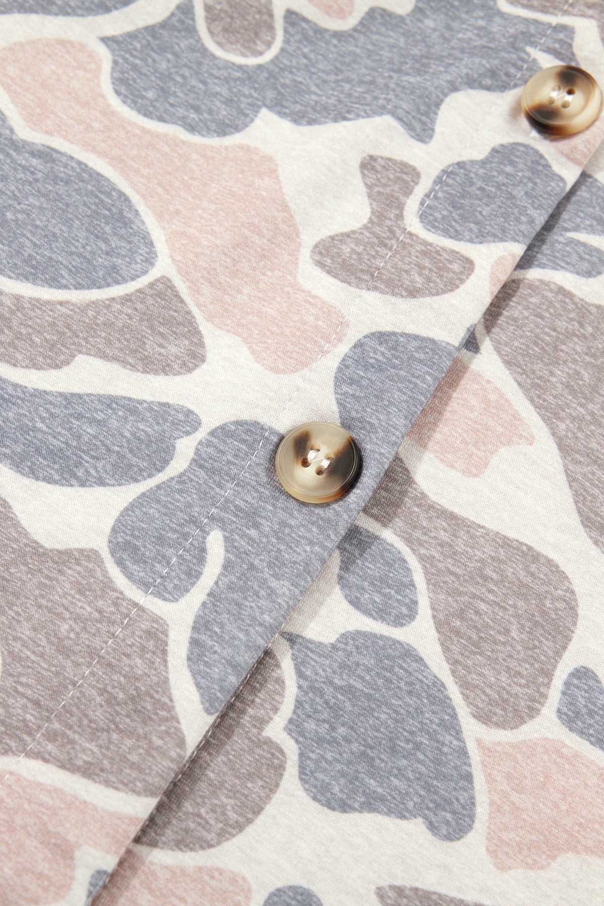 Multicolour Casual Camouflage Button Down Tunic Shacket PREORDER ETA 3 WEEKS