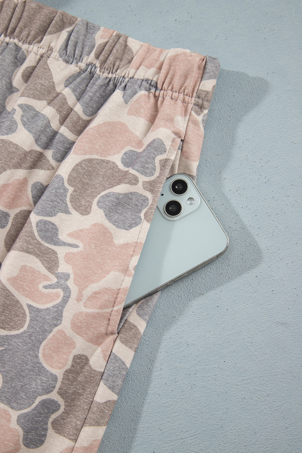 Multicolour Camouflage Long Sleeve Round Neck Two-Piece Plus Size Set PREORDER ETA 3 WEEKS