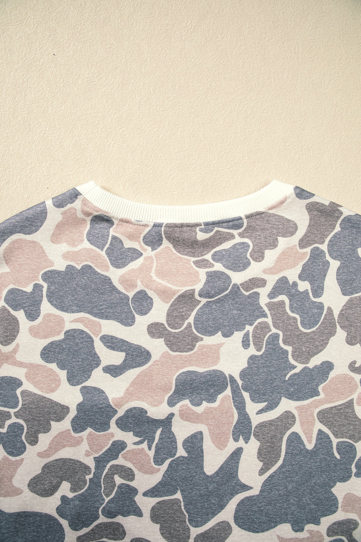 Beige Botanical Camo Print Long Sleeve Pocket Mini Dress PREORDER ETA 3 WEEKS