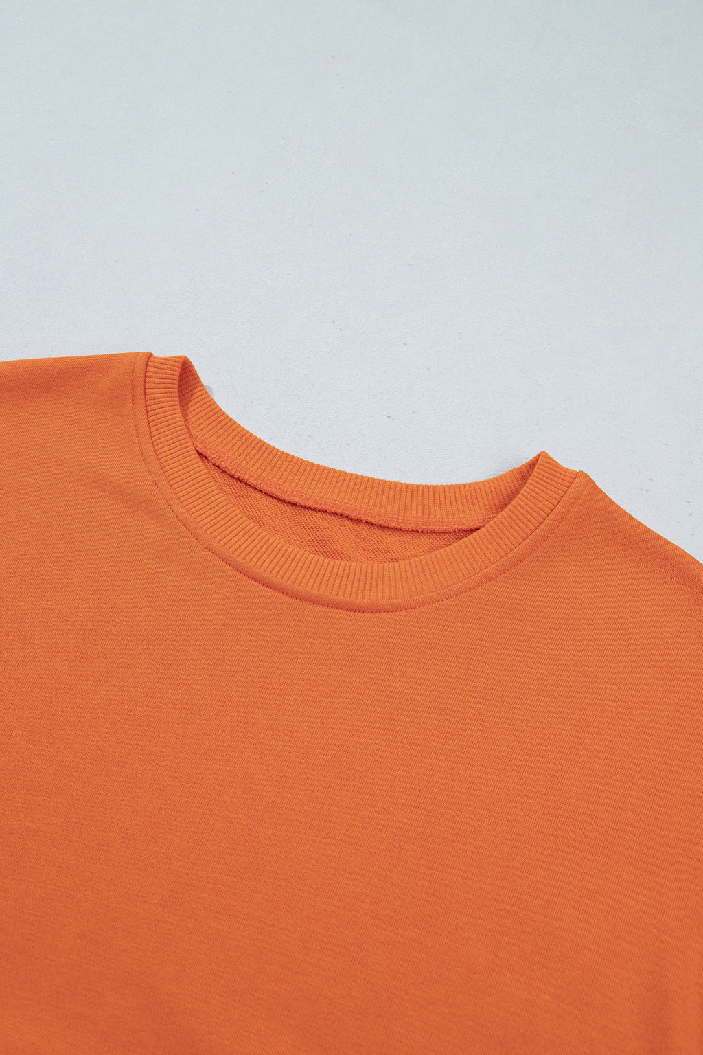 Orange Solid Long Sleeve Top Mini Dress PREORDER ETA 3 WEEKS