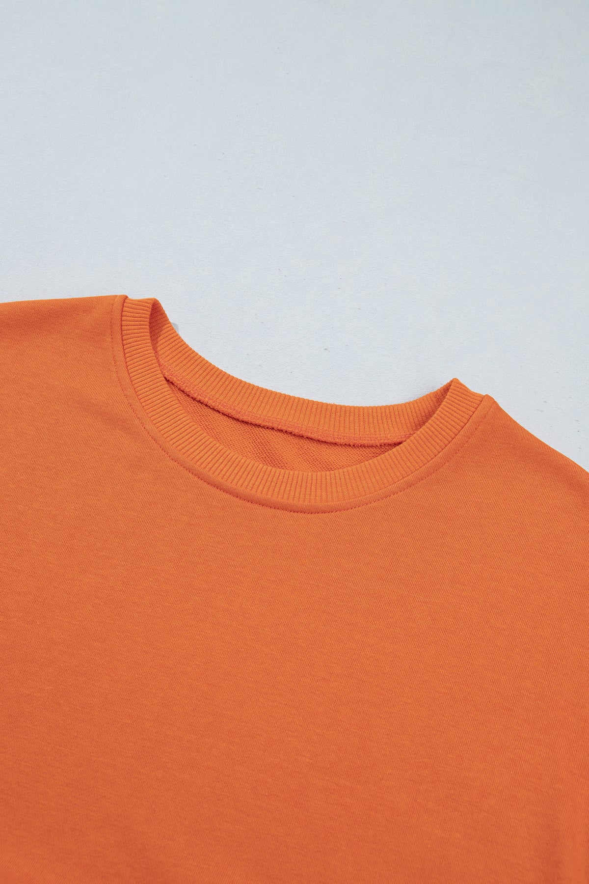 Orange Solid Long Sleeve Top Mini Dress PREORDER ETA 3 WEEKS