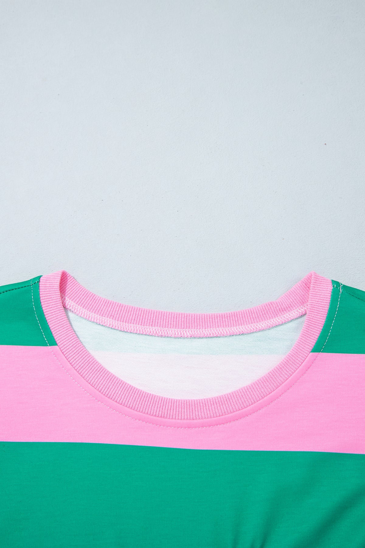 Green Stripe Festive Holly Jolly Printed Casual Plus Size Sweatshirt PREORDER ETA 3 WEEKS