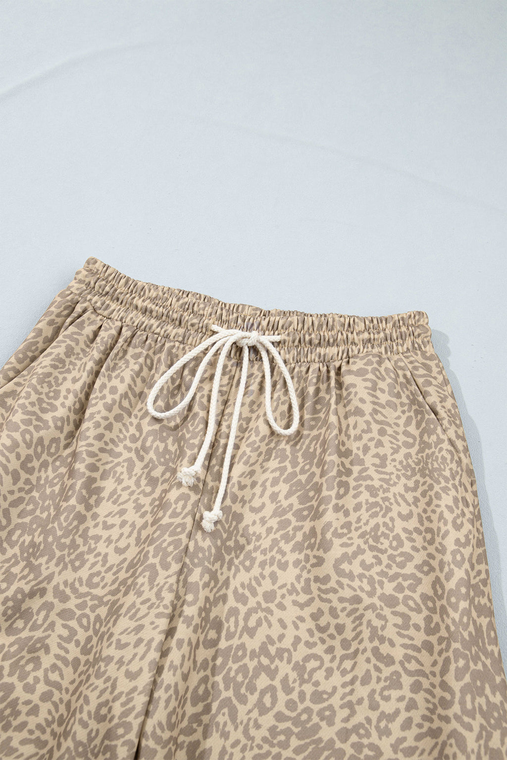 Khaki Leopard Star Print Long Sleeve Loose Casual Two Piece Pants Set PREORDER ETA 3 WEEKS
