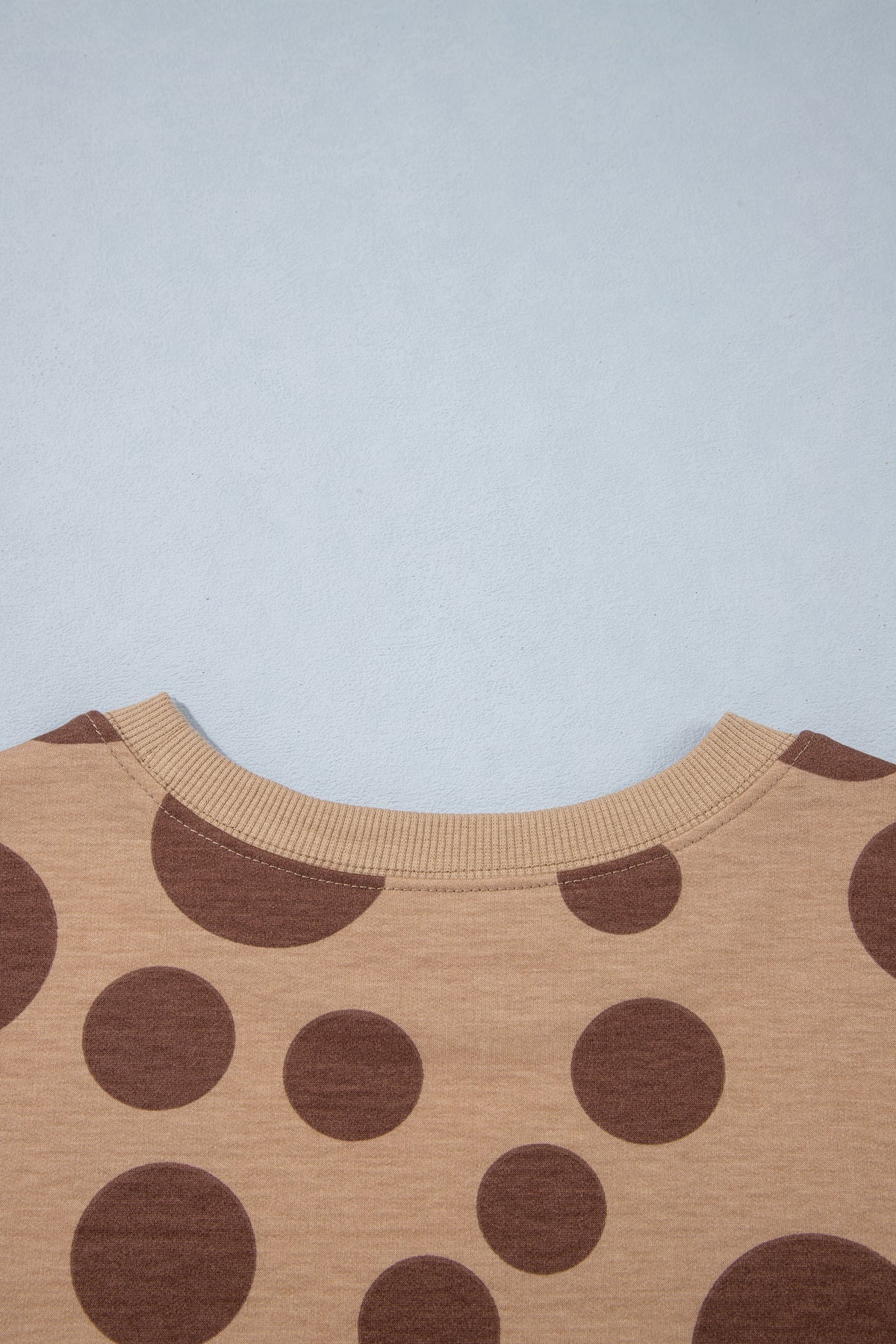 Khaki Polka Dot Long Sleeve Top Drawstring Relaxed Pants Set PREORDER ETA 3 WEEKS
