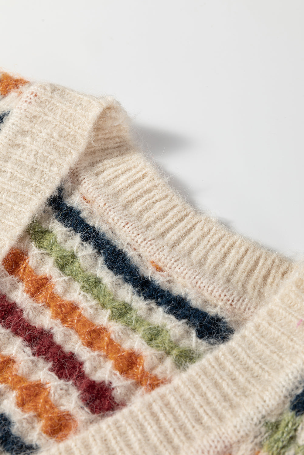 Multicolour Dotty Pattern Knit Button Front V Neck Sweater Cardigan PREORDER ETA 3 WEEKS