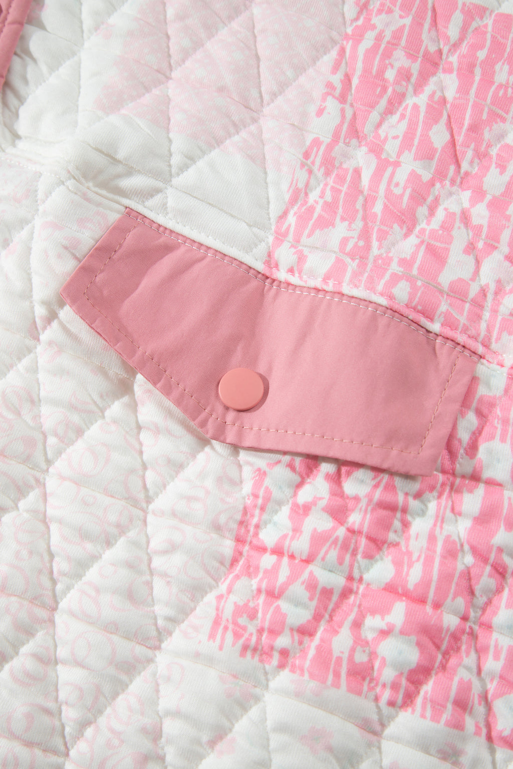 Multicolour Floral Quilted Half Button Pocketed Pullover Sweatshirt PREORDER ETA 3 WEEKS