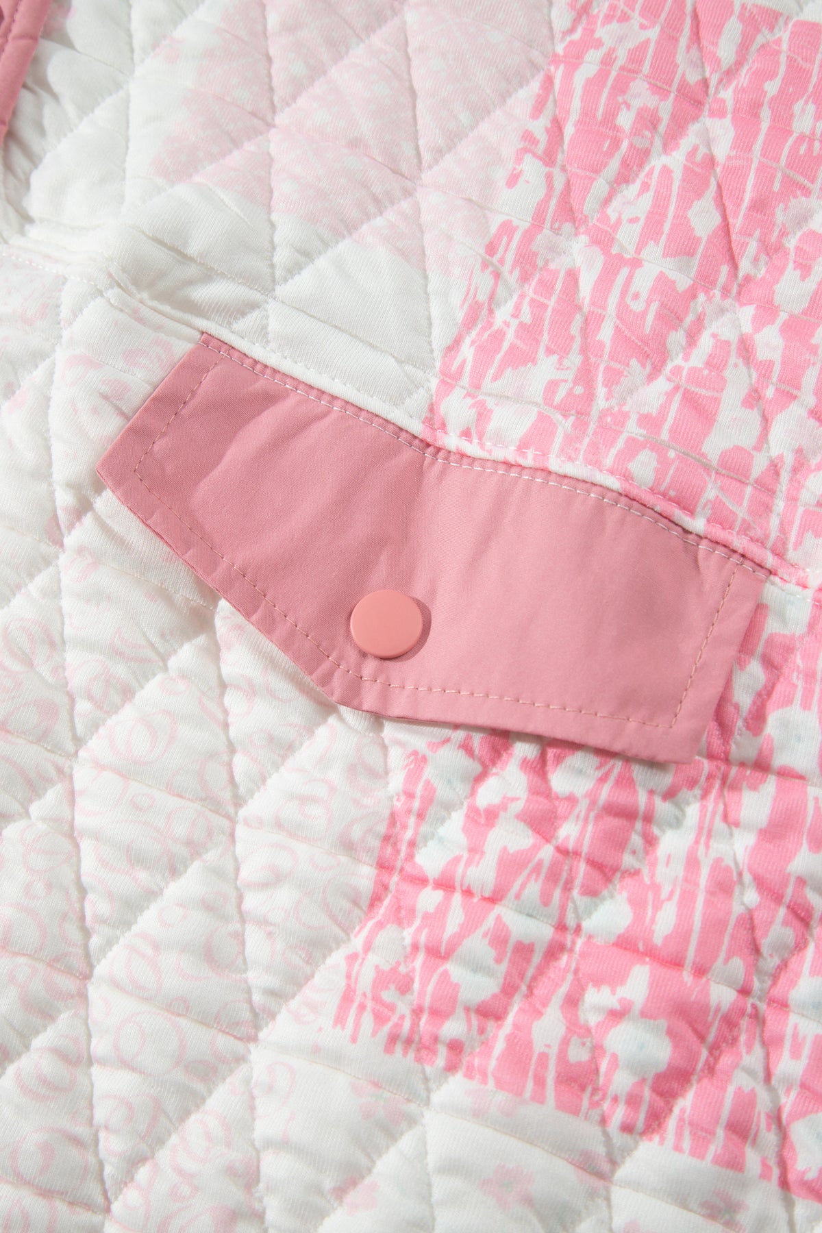 Multicolour Floral Quilted Half Button Pocketed Pullover Sweatshirt PREORDER ETA 3 WEEKS