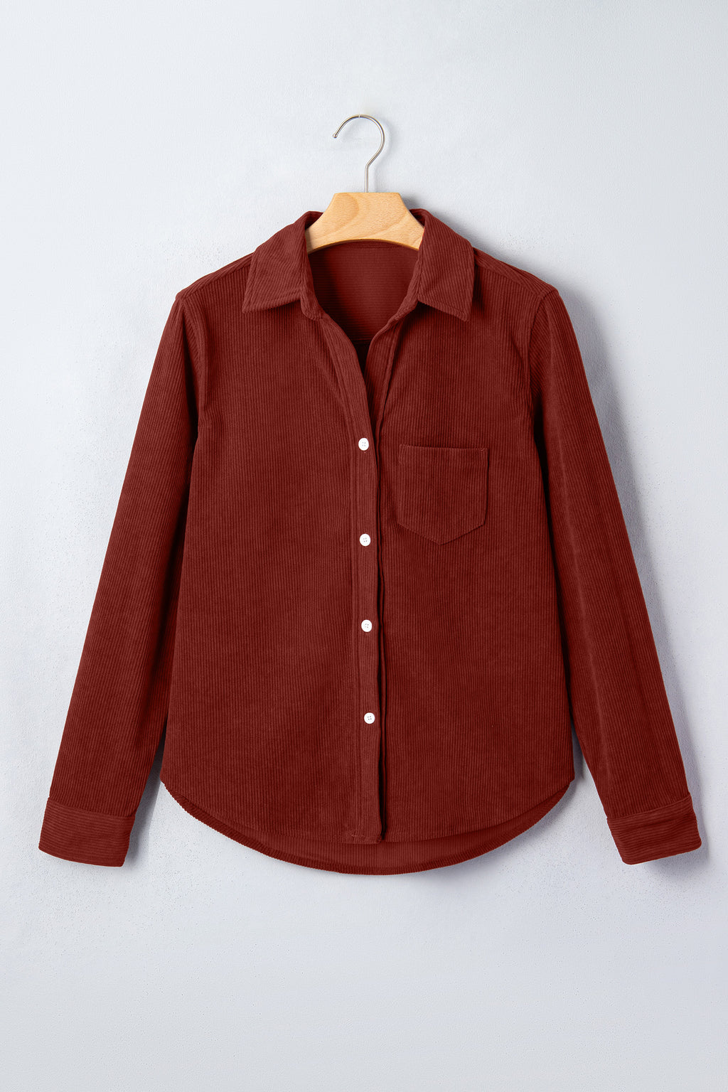 Clay Adjustable Cuff Long Sleeve Corduroy Shirt PREORDER ETA 3 WEEKS