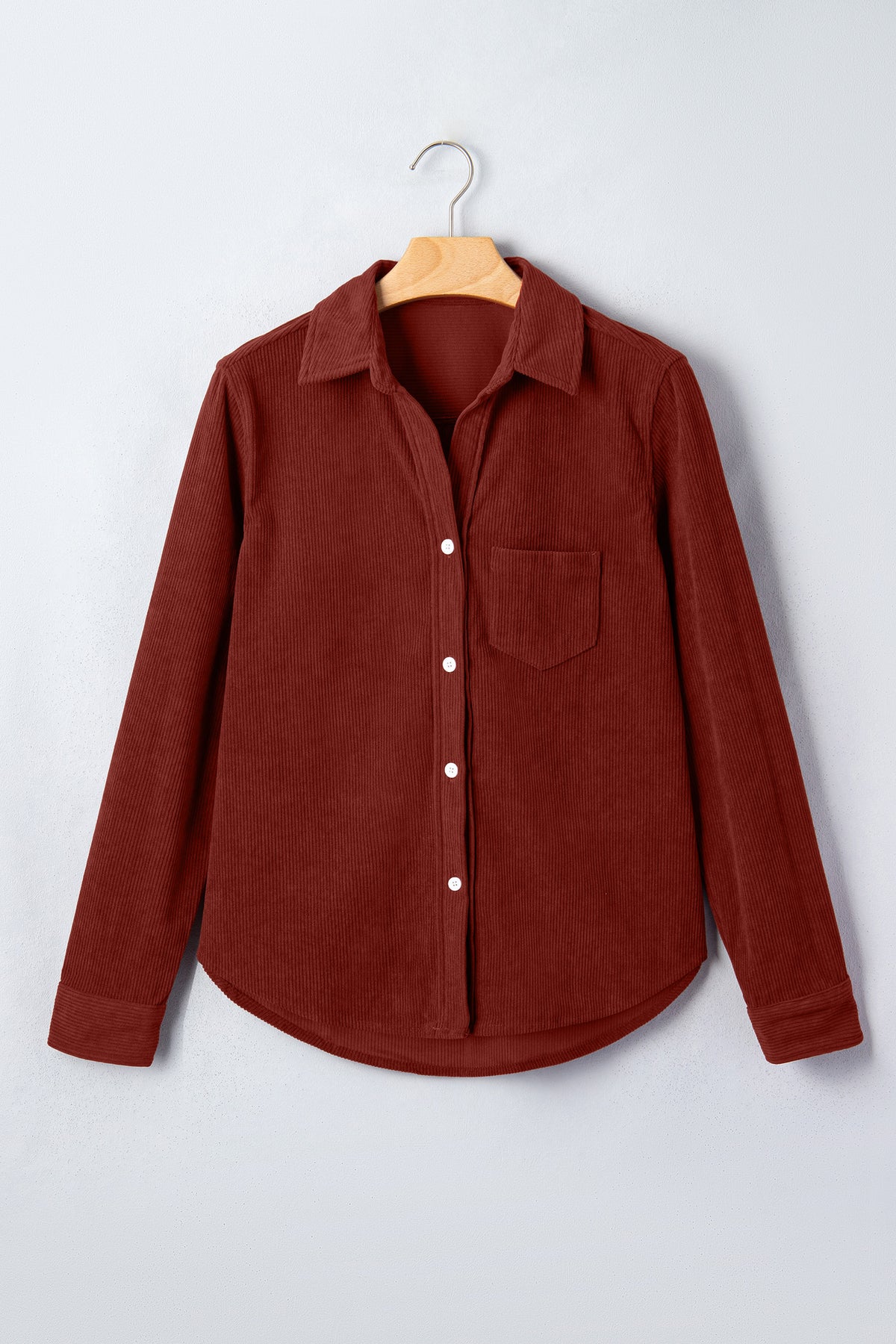 Clay Adjustable Cuff Long Sleeve Corduroy Shirt PREORDER ETA 3 WEEKS