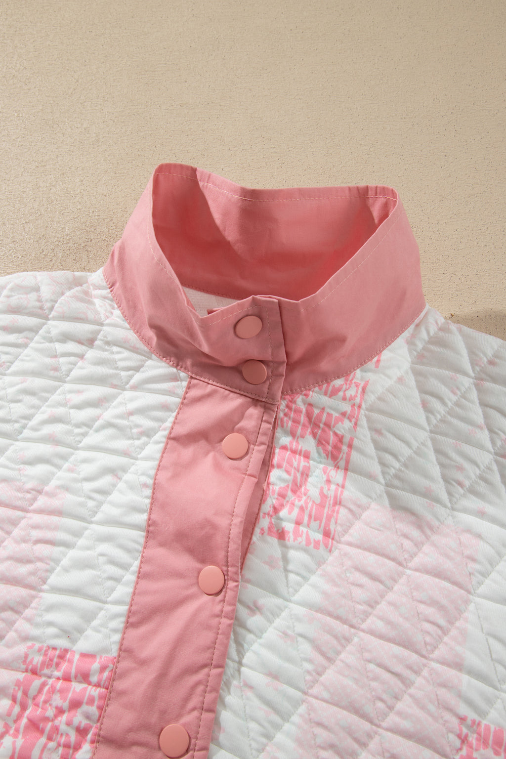 Multicolour Floral Quilted Half Button Pocketed Pullover Sweatshirt PREORDER ETA 3 WEEKS