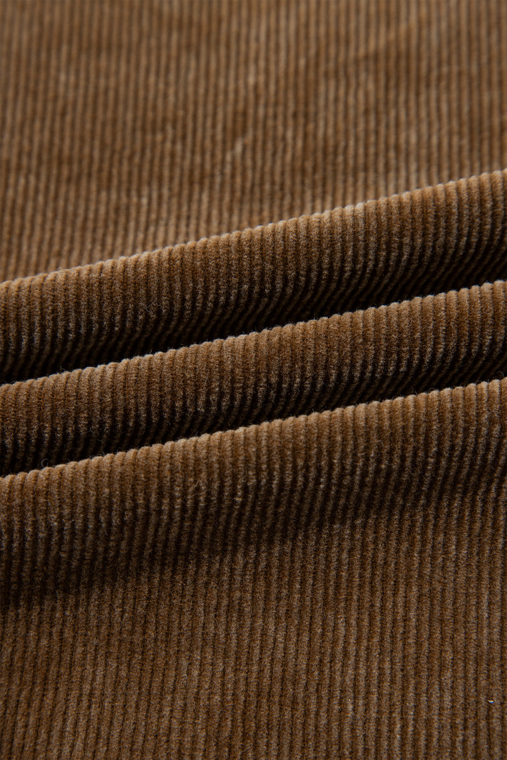 Camel Straight Leg Corduroy Metal Button Zip-up Pants PREORDER ETA 3 WEEKS