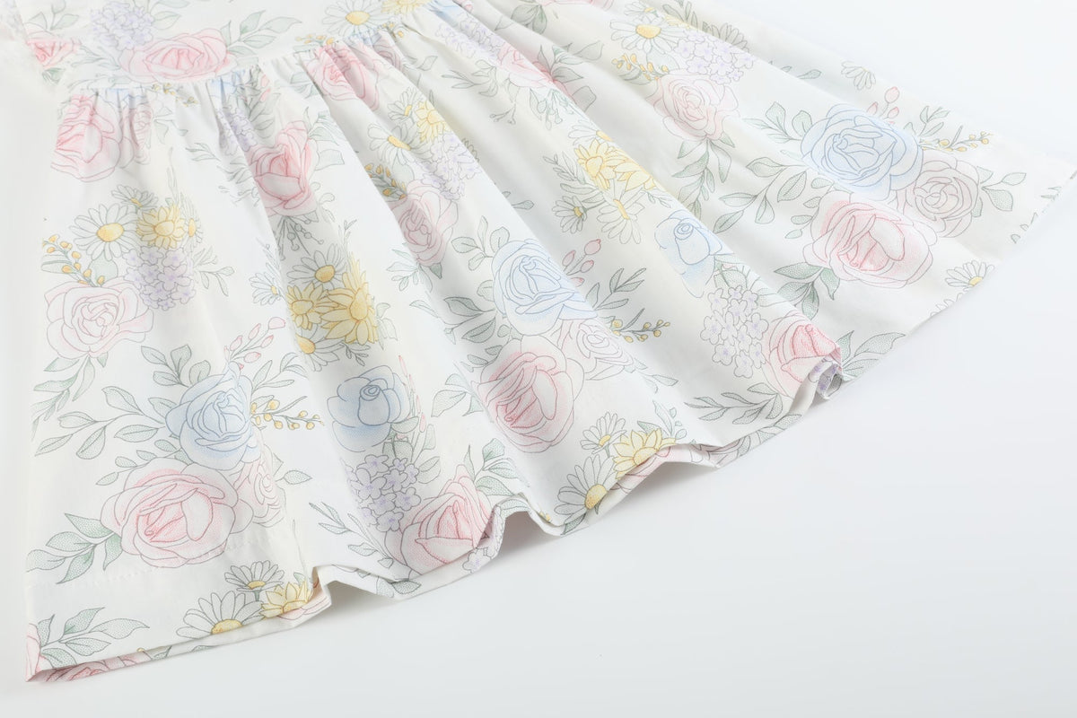 Bouquet Floral Ruffle Dress