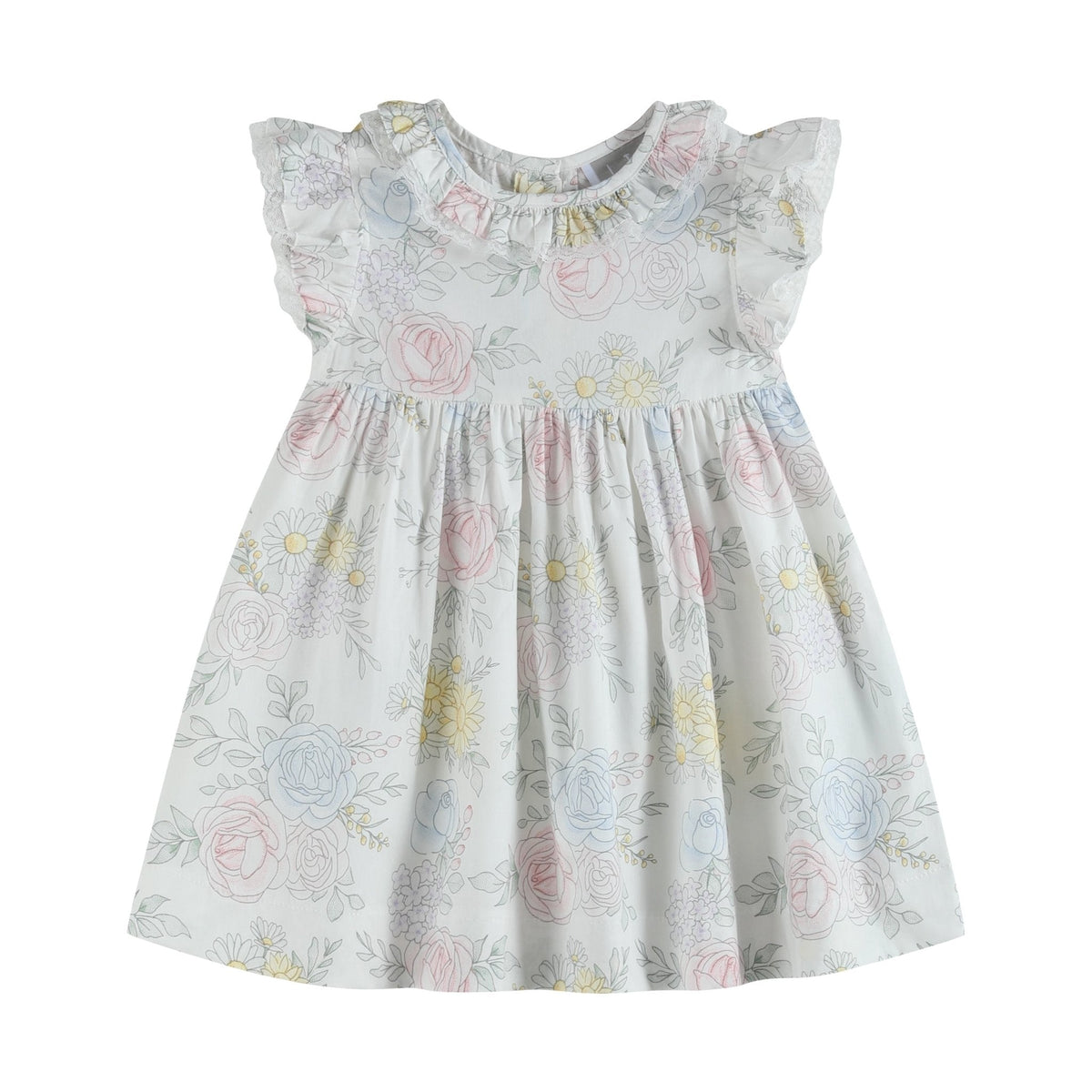 Bouquet Floral Ruffle Dress