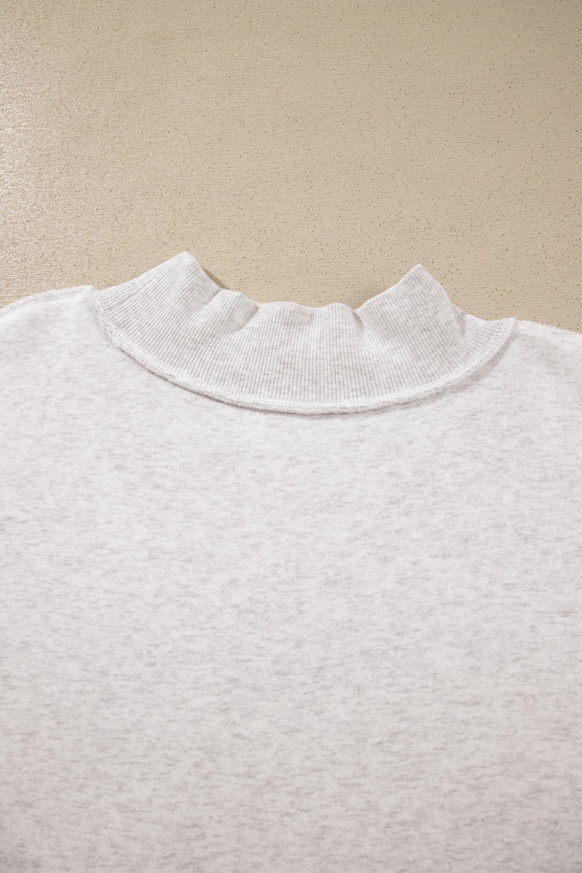 Gray WWJD Mix Pattern Letter Graphic Exposed Seam Loose Plus Size Sweatshirt PREORDER ETA 3 WEEKS