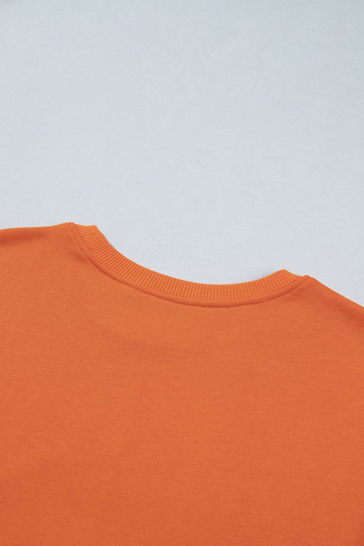 Orange Solid Long Sleeve Top Mini Dress PREORDER ETA 3 WEEKS