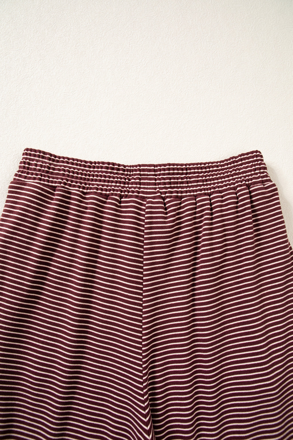 Stripe Contrast Trim Round Neck Oversize Long Sleeve Top 2pcs Pant Set PREORDER ETA 3 WEEKS