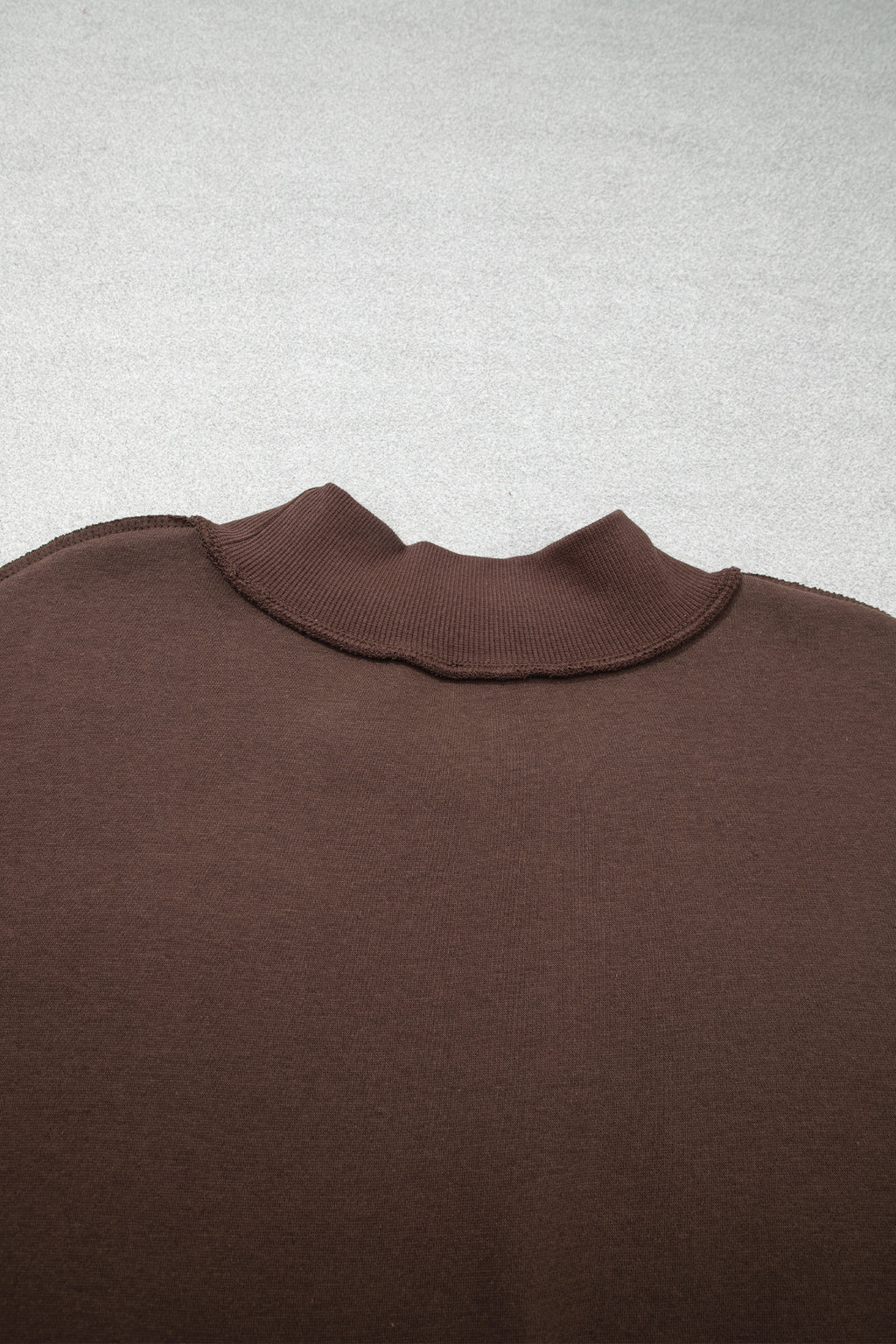 Coffee WWJD Mix Pattern Letter Graphic Exposed Seam Loose Plus Size Sweatshirt PREORDER ETA 3 WEEKS