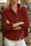 Clay Adjustable Cuff Long Sleeve Corduroy Shirt PREORDER ETA 3 WEEKS