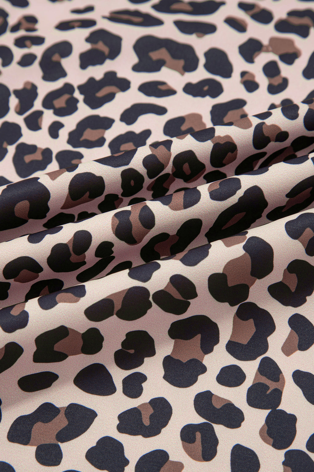 Beige Plus Size Leopard Print Side Stripes Detail Casual Pants PREORDER ETA 3 WEEKS