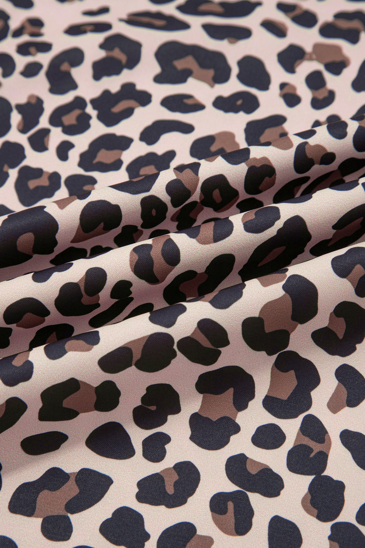 Beige Plus Size Leopard Print Side Stripes Detail Casual Pants PREORDER ETA 3 WEEKS