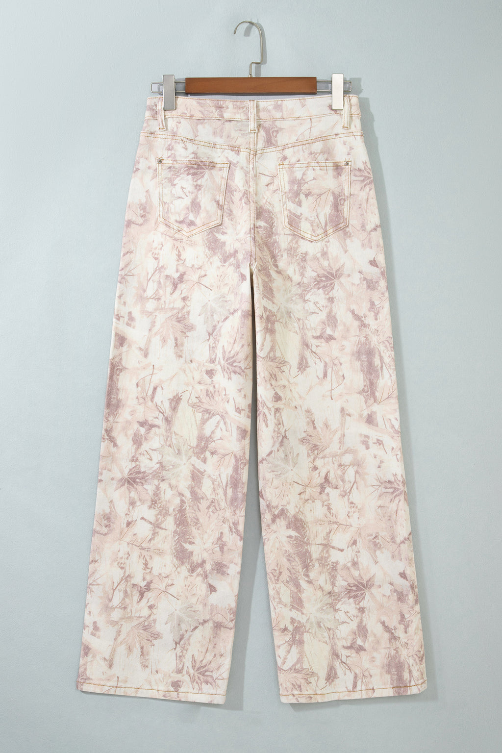Khaki Woodland Camo Tummy Control Denim Wide Leg Jeans PREORDER ETA 3 WEEKS