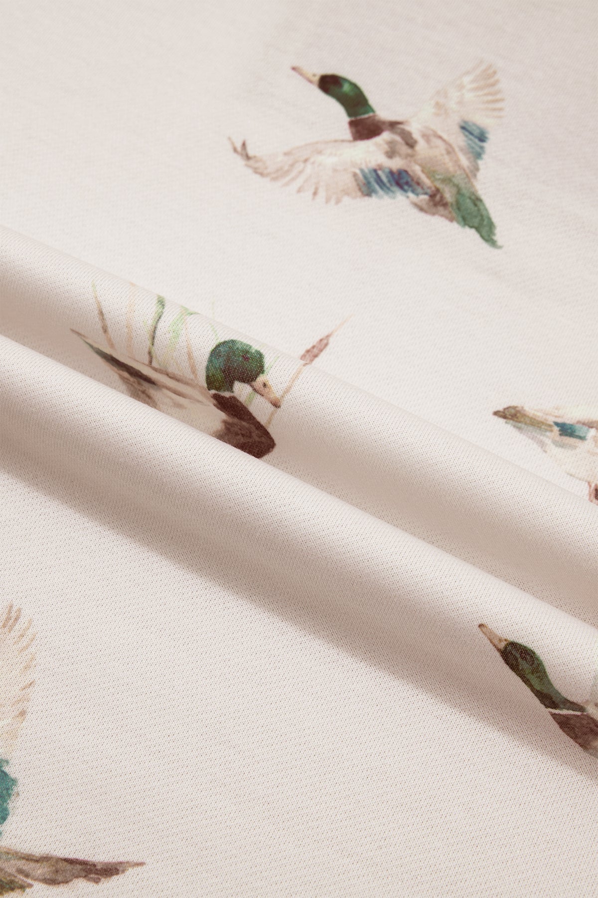 Khaki Mallard Print Color Block Patchwork Zip Pullover and Shorts Set PREORDER ETA 3 WEEKS