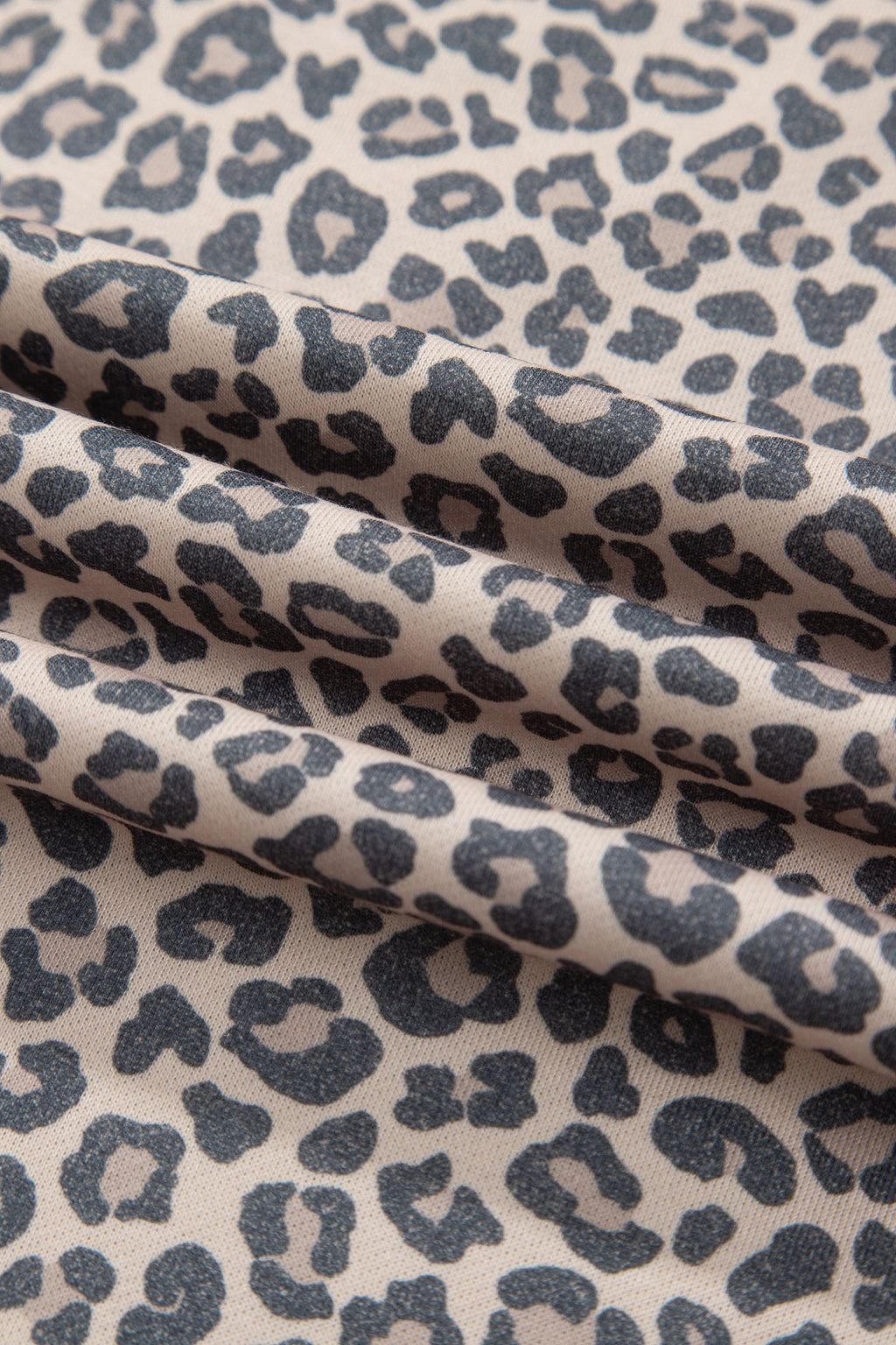 Multicolour Plus Size Leopard Print Ribbed Color Block Mock Neck Tunic Sweatshirt PREORDER ETA 3 WEEKS