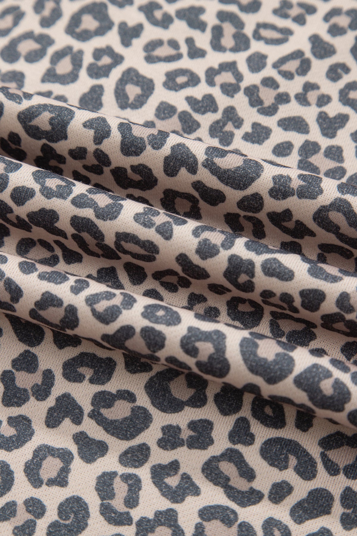 Multicolour Plus Size Leopard Print Ribbed Color Block Mock Neck Tunic Sweatshirt PREORDER ETA 3 WEEKS