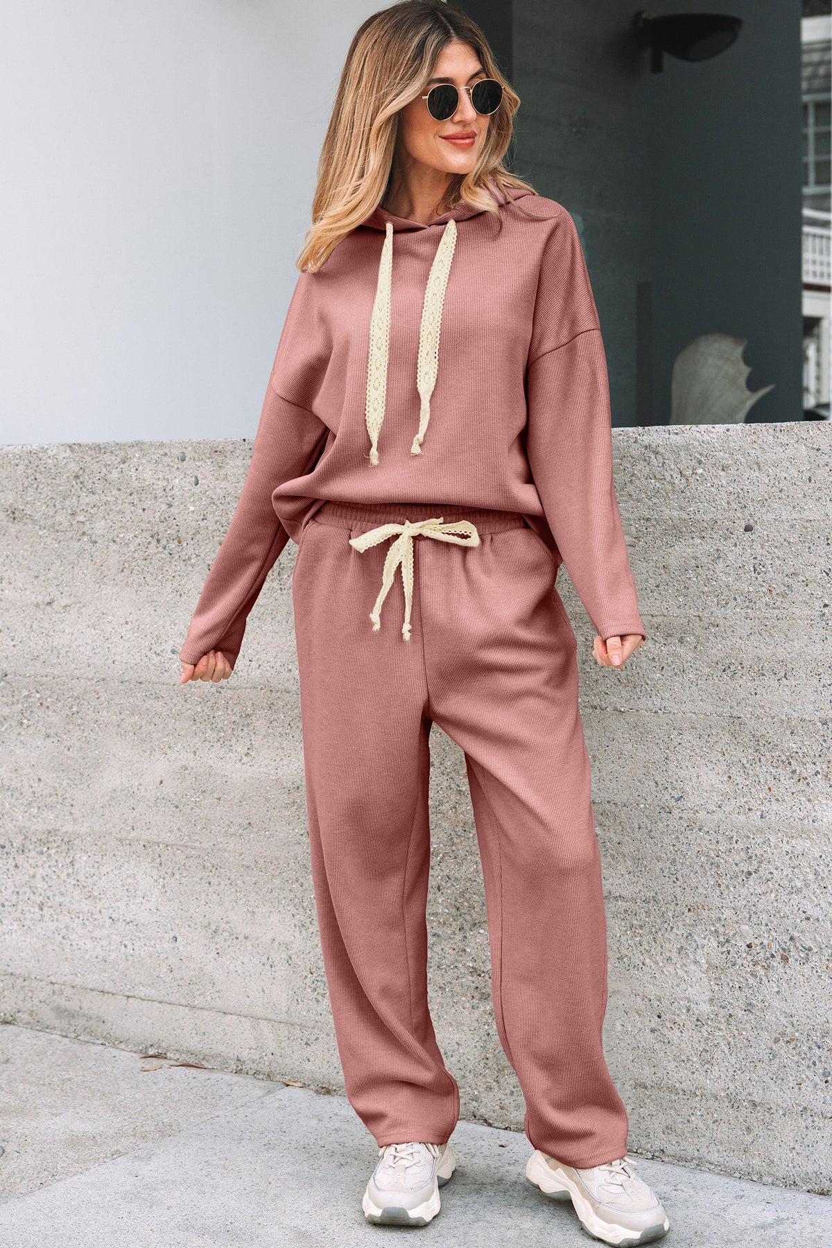 Leopard Drawstring Pullover Hoodie and High Waist Pants PREORDER ETA 3 WEEKS