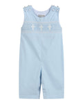 Light Blue Crosses Smocked Longall