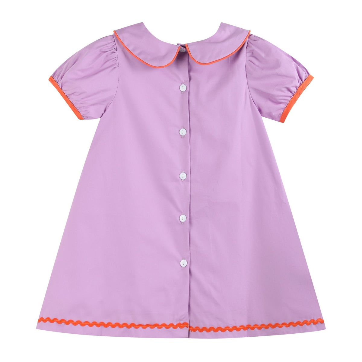 Purple Halloween Scene Girls Dress