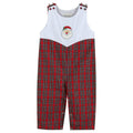 Red Christmas Plaid Santa Yoke Longall