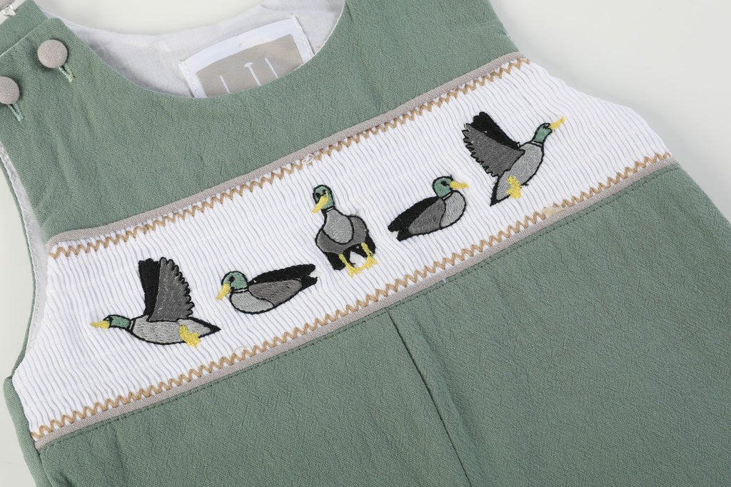Sage Green Mallard Smocked Longall
